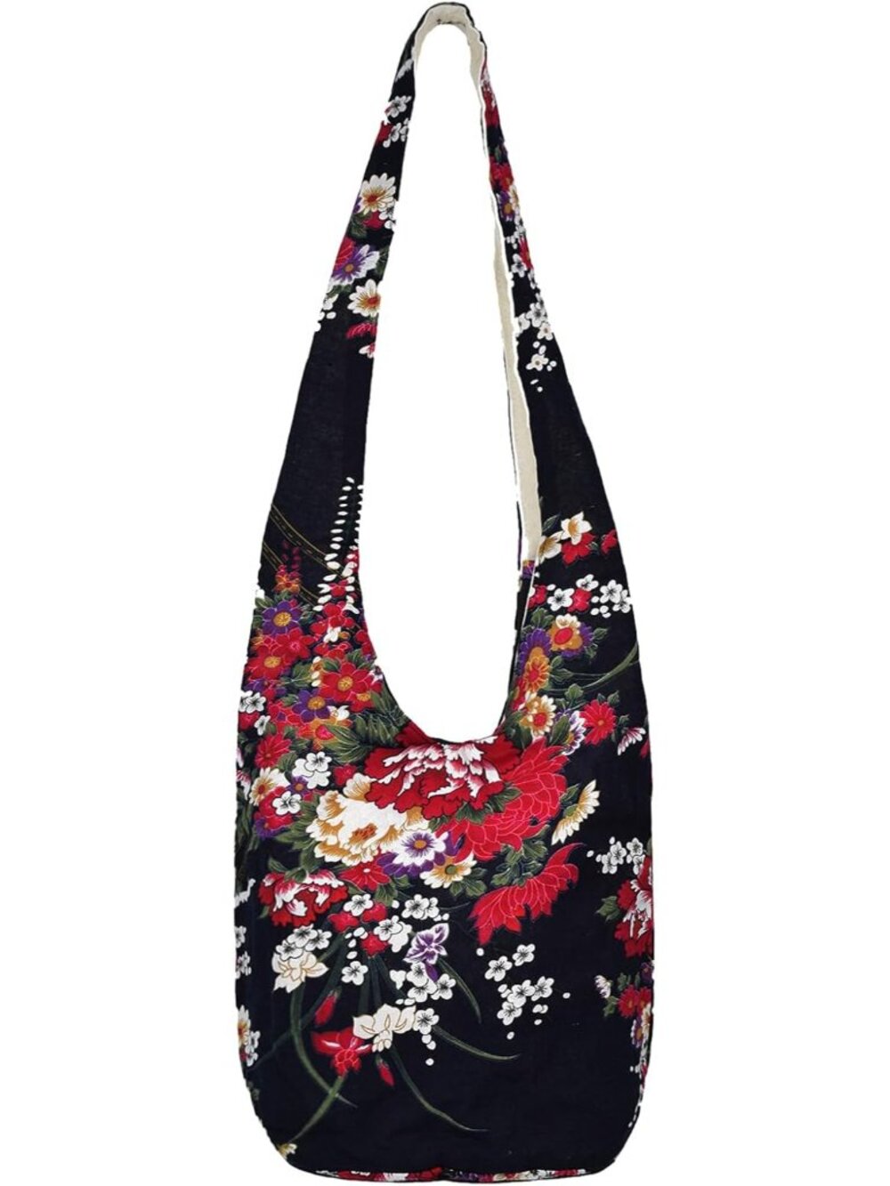 Hobo Boho Shoulder Bag for Women Zipped Small Hippie Cloth Purse